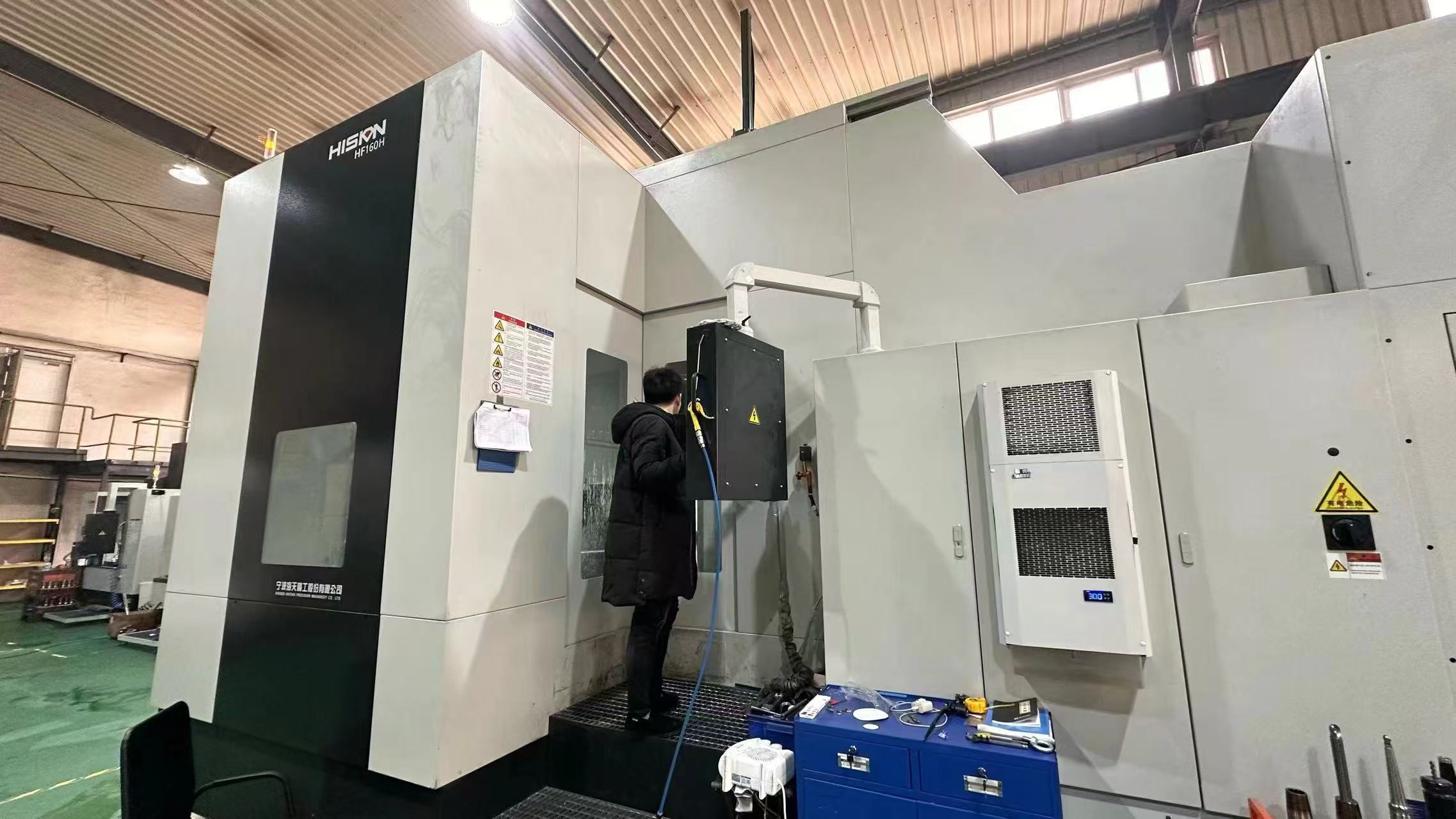 Large Hision machining center on the production floor